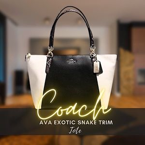 Coach Ava Exotic Trim Tote